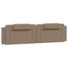 Coussin de tête de lit cappuccino 200 cm similicuir 