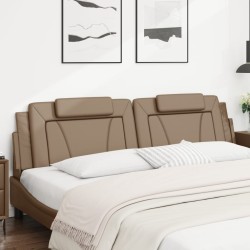 Coussin de tête de lit cappuccino 200 cm similicuir 