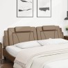 Coussin de tête de lit cappuccino 200 cm similicuir 