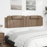 Coussin de tête de lit cappuccino 200 cm similicuir 
