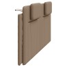Coussin de tête de lit cappuccino 200 cm similicuir 