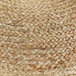 Pouf fait à la main Vert olive 40 x 45 cm Jute  