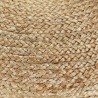 Pouf fait à la main Vert olive 40 x 45 cm Jute  