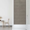 Panneaux muraux 12 pcs Gris clair 60x30 cm Velours 2,16 m² 