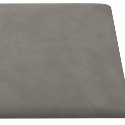 Panneaux muraux 12 pcs Gris clair 60x30 cm Velours 2,16 m² 
