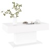 Table basse blanc 96x50x45 cm bois d'ingénierie 