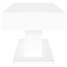 Table basse blanc 96x50x45 cm bois d'ingénierie 