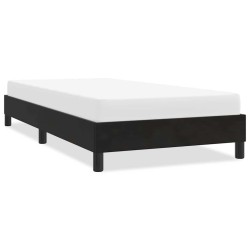 Cadre de lit sans matelas noir 100x210 cm velours 