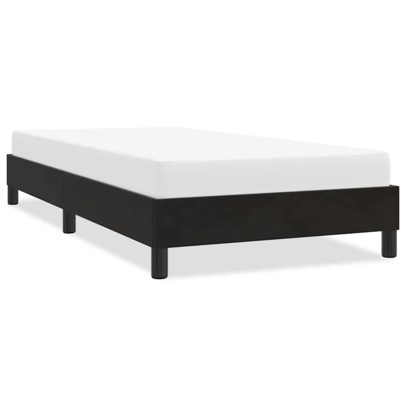 Cadre de lit sans matelas noir 100x210 cm velours Cadre de lit sans matelas noir 100x210 cm velours
