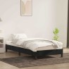 Cadre de lit sans matelas noir 100x210 cm velours 