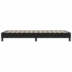Cadre de lit sans matelas noir 100x210 cm velours 