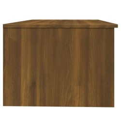 Table basse chêne marron 102x50x36 cm bois d'ingénierie 