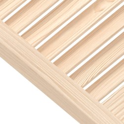 Portes d'armoire à persiennes 4 pcs 61,5x39,4 cm pin massif 