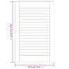 Portes d'armoire à persiennes 4 pcs 61,5x39,4 cm pin massif 