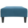 Repose-pied bleu 77x55x31 cm velours 