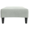 Repose-pied gris clair 77x55x31 cm velours 