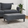 Repose-pied gris foncé 77x55x31 cm velours 