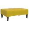 Repose-pied jaune 77x55x31 cm velours 