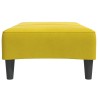 Repose-pied jaune 77x55x31 cm velours 