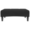 Repose-pied noir 77x55x31 cm velours 