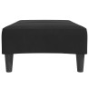 Repose-pied noir 77x55x31 cm velours 