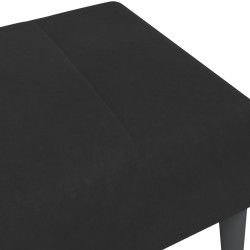 Repose-pied noir 77x55x31 cm velours 