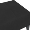 Repose-pied noir 77x55x31 cm velours 