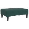 Repose-pied vert foncé 77x55x31 cm velours 