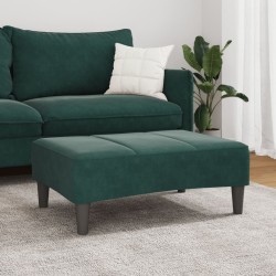 Repose-pied vert foncé 77x55x31 cm velours 