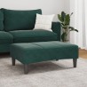 Repose-pied vert foncé 77x55x31 cm velours 