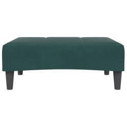 Repose-pied vert foncé 77x55x31 cm velours 
