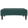 Repose-pied vert foncé 77x55x31 cm velours 