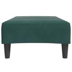 Repose-pied vert foncé 77x55x31 cm velours 