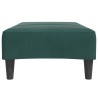 Repose-pied vert foncé 77x55x31 cm velours 
