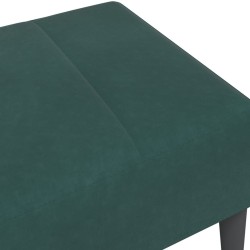 Repose-pied vert foncé 77x55x31 cm velours 