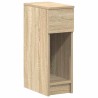 Tables de chevet avec tiroir 2 pcs chêne sonoma 20x36x60 cm 