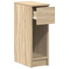 Tables de chevet avec tiroir 2 pcs chêne sonoma 20x36x60 cm 