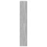 Meuble à chaussures sonoma gris 80x21x125,5cm bois d'ingénierie 