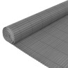 Clôture de jardin Double face PVC 150 x 500 cm Gris 