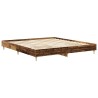 Cadre de lit sans matelas vieux bois 160x200 cm bois ingénierie 