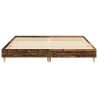 Cadre de lit sans matelas vieux bois 160x200 cm bois ingénierie 