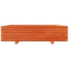 Jardinière cire marron 100x100x26,5 cm bois de pin massif 