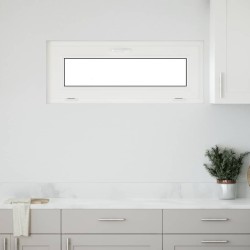 Fenêtre de sous-sol RISOR 110x40 cm inclinable 3 vitrages blanc 
