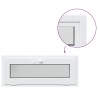 Fenêtre de sous-sol RISOR 110x40 cm inclinable 3 vitrages blanc 