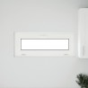 Fenêtre de sous-sol RISOR 110x40 cm inclinable 3 vitrages blanc 