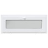 Fenêtre de sous-sol RISOR 110x40 cm inclinable 3 vitrages blanc 