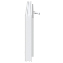 Fenêtre de sous-sol RISOR 110x40 cm inclinable 3 vitrages blanc 