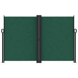 Auvent latéral rétractable vert foncé 160x600 cm 