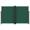 Auvent latéral rétractable vert foncé 160x600 cm 