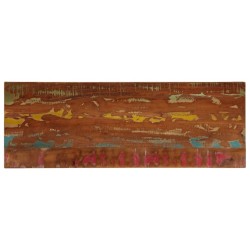 Dessus de table 160x50x3,8cm rectangulaire bois massif récupéré 